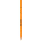 Карандаш чернографитный "Attomex" HB, диаметр грифеля 2 мм, круглый, без ластика, заточенный, индивидуальная маркировка, цвет корпуса желтый