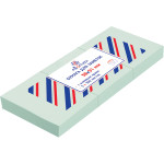Клейкая бумага для заметок "Attomex" 38x51 мм, 100 листов, офсет 75 г/м², голубая, 3 шт в упаковке