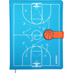 Дневник "deVENTE. Basketball" универсальный блок, офсет 1 краска, белая бумага 80 г/м², твердая обложка из искусственной кожи с поролоном, цветная печать, фигурная магнитная створка, шелкография, отстрочка, 1 ляссе