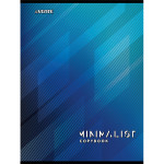 Тетрадь A4 80 листов "deVENTE. Blue design" блок офсет 55 г/м² в клетку, обложка целлюлозный картон 190 г/м² + ВД-лак, на спирали