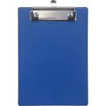 Клипборд "deVENTE" A5 (165x240 мм) усиленный, толщина картона 2,5 мм, покрытие ПВХ 150 мкм, ширина прижима 10 см, в пластиковом пакете, синий