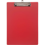 Клипборд "Attomex" A4 (220x312 мм) толщина картона 1,75 мм, покрытие ПВХ 150 мкм, ширина прижима 12 см, в пластиковом пакете, красный