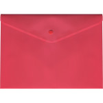 Папка-конверт на кнопке "deVENTE" A4 (330x240 мм) 180 мкм, непрозрачная красная
