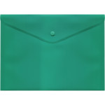 Папка-конверт на кнопке "deVENTE" A4 (330x240 мм) 180 мкм, непрозрачная зеленая
