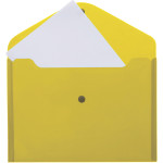 Папка-конверт на кнопке "deVENTE" A4 (330x240 мм) 180 мкм, непрозрачная желтая