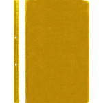 Папка-скоросшиватель "Attomex" A4 с перфорацией, с прозрачным верхним листом, 100/110 мкм, с индивидуальной маркировкой, желтая
