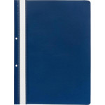 Папка-скоросшиватель "Attomex" A4 с перфорацией, с прозрачным верхним листом, 100/110 мкм, с индивидуальной маркировкой, синяя