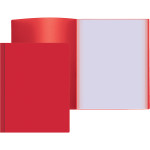Папка с 020 вкладышами "Attomex" A4, 500 мкм, вкладыши 30 мкм, фактура "песок" непрозрачная красная