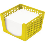 Пластиковый бокс для бумажного блока "deVENTE. Simple" 9x9x7 см, непрозрачный желтый