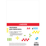 Обложка для переплета "deVENTE. Chromo" A4, глянцевый картон, белый, плотность 250 г/м², 100 л