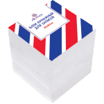 Куб бумажный для записей "Attomex" 80x80x80 мм белый, непроклеенный, офсет 80 г/м², белизна 90%