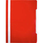 Папка-скоросшиватель "deVENTE" A5 с прозрачным верхним листом, 120/180 мкм, с индивидуальной маркировкой, красная