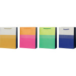 Пакет подарочный бумажный "deVENTE. Dots" вертикальный, размер 26x32x10 см, с фольгированием, бумага 210 г/м², ассорти 4 цвета