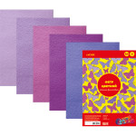 Фетр цветной A4 "deVENTE. Оттенки фиолетового" 5 цв, 5 л, толщина 2 мм, пластиковый пакет с европодвесом