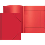 Папка с резинкой "deVENTE. Daily" A4, 450 мкм, фактура "песок" угловая резинка, 3 клапана, индивидуальная упаковка, непрозрачная красная