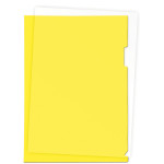 Папка-уголок "deVENTE" A4, 180 мкм, гладкая фактура, полупрозрачная желтая
